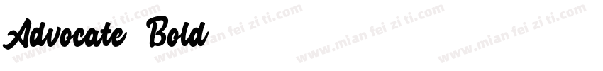 Advocate Bold字体字体转换